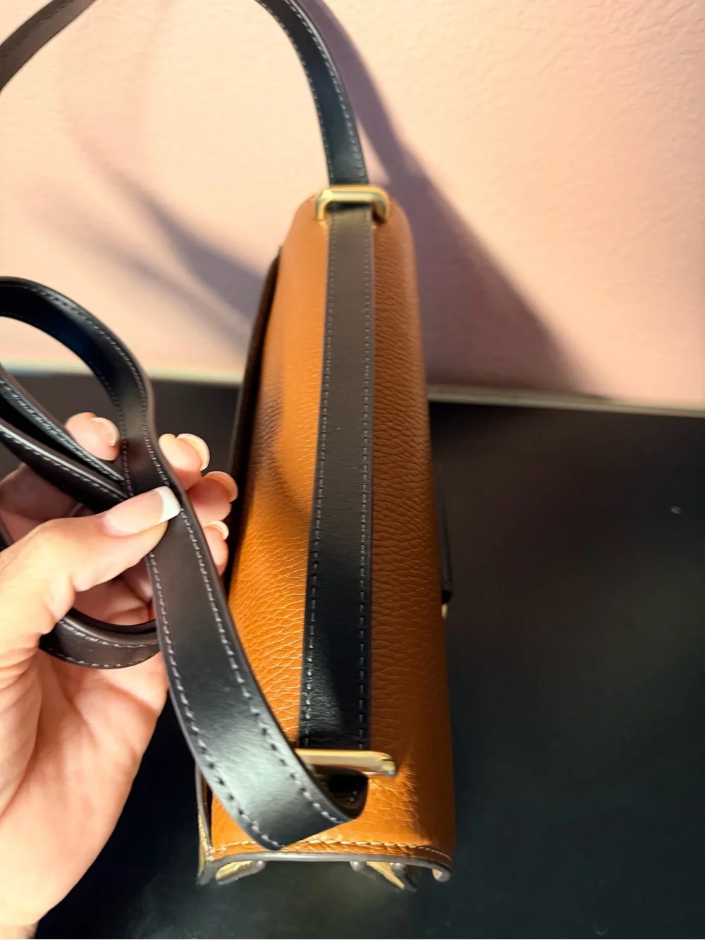 Coach Large Two-Tone Signature Morgan Shoulder or Cross Body Bag